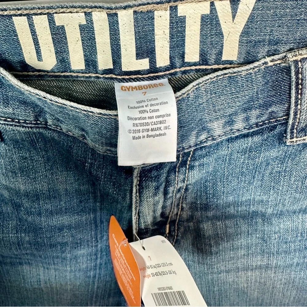 NWT Gymboree Boys Utility Jeans - Size: 7